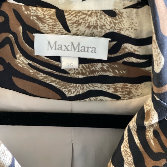 Vintage MaxMara Leopard Print Trench Coat - Picture 11 of 14